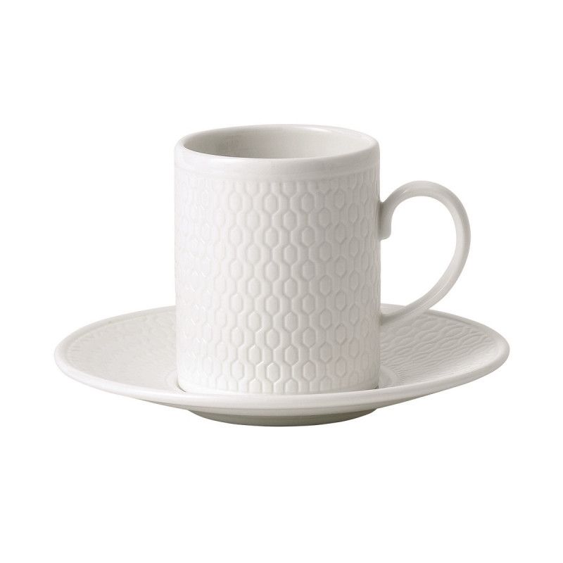 Wedgwood Gio White Espresso cup with saucer