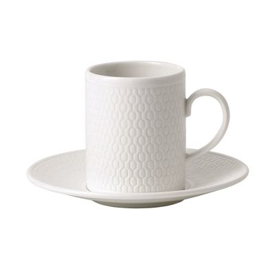 Wedgwood Gio White Espresso cup with saucer