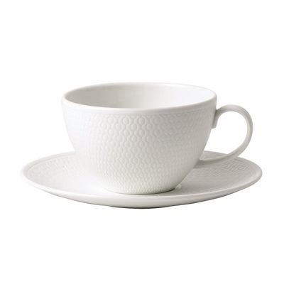 Wedgwood Gio White Teacup with saucer