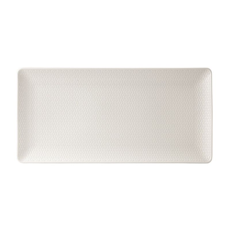 Wedgwood Gio White Rectangular tray 32cm