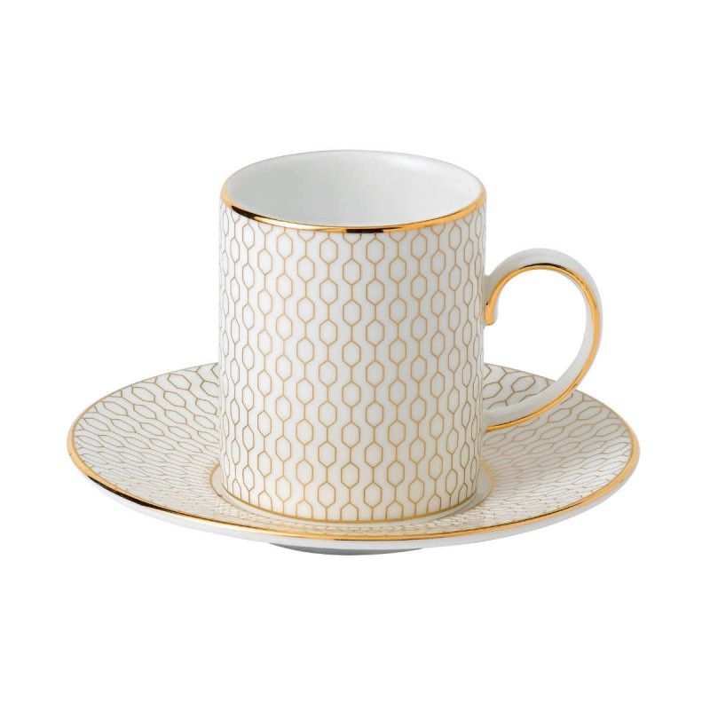 Wedgwood Arris espresso cup with saucer