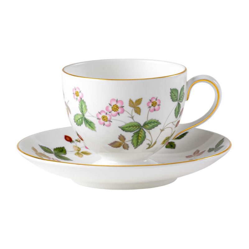 Wedgwood Wild Strawberry Coffee cup / tea cup with saucer