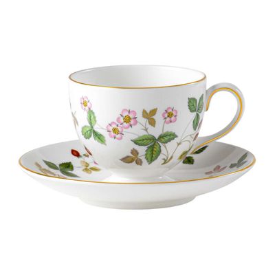 Wedgwood Wild Strawberry Coffee cup / tea cup with saucer