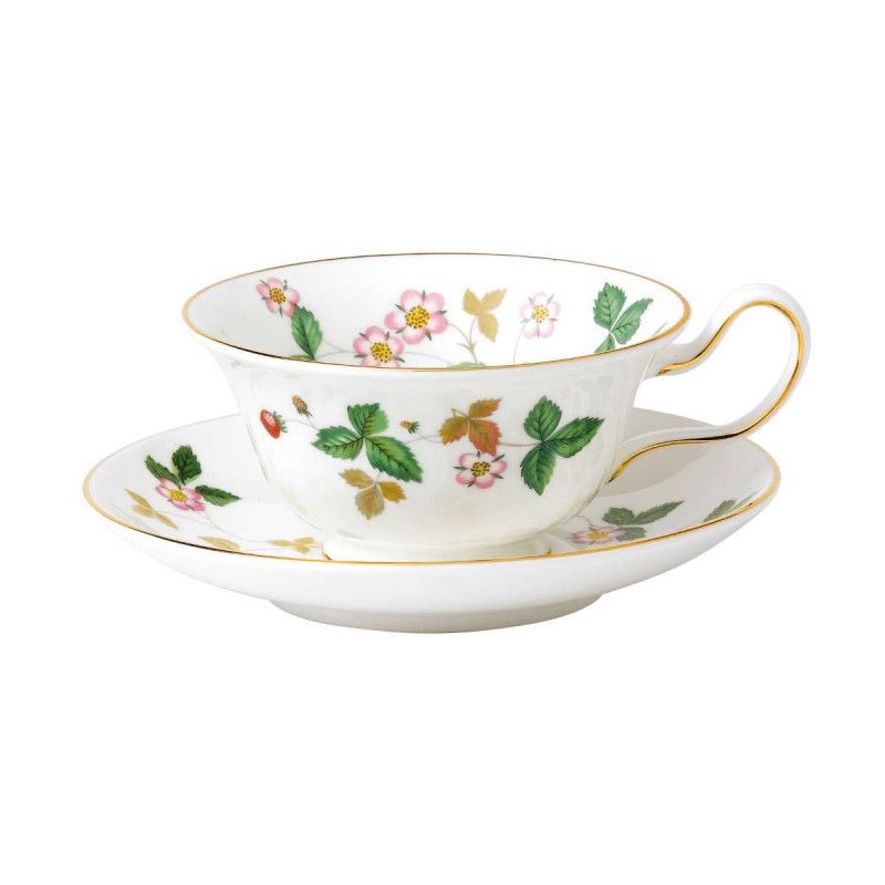 Wedgwood Wild Strawberry Coffee cup / tea cup with saucer