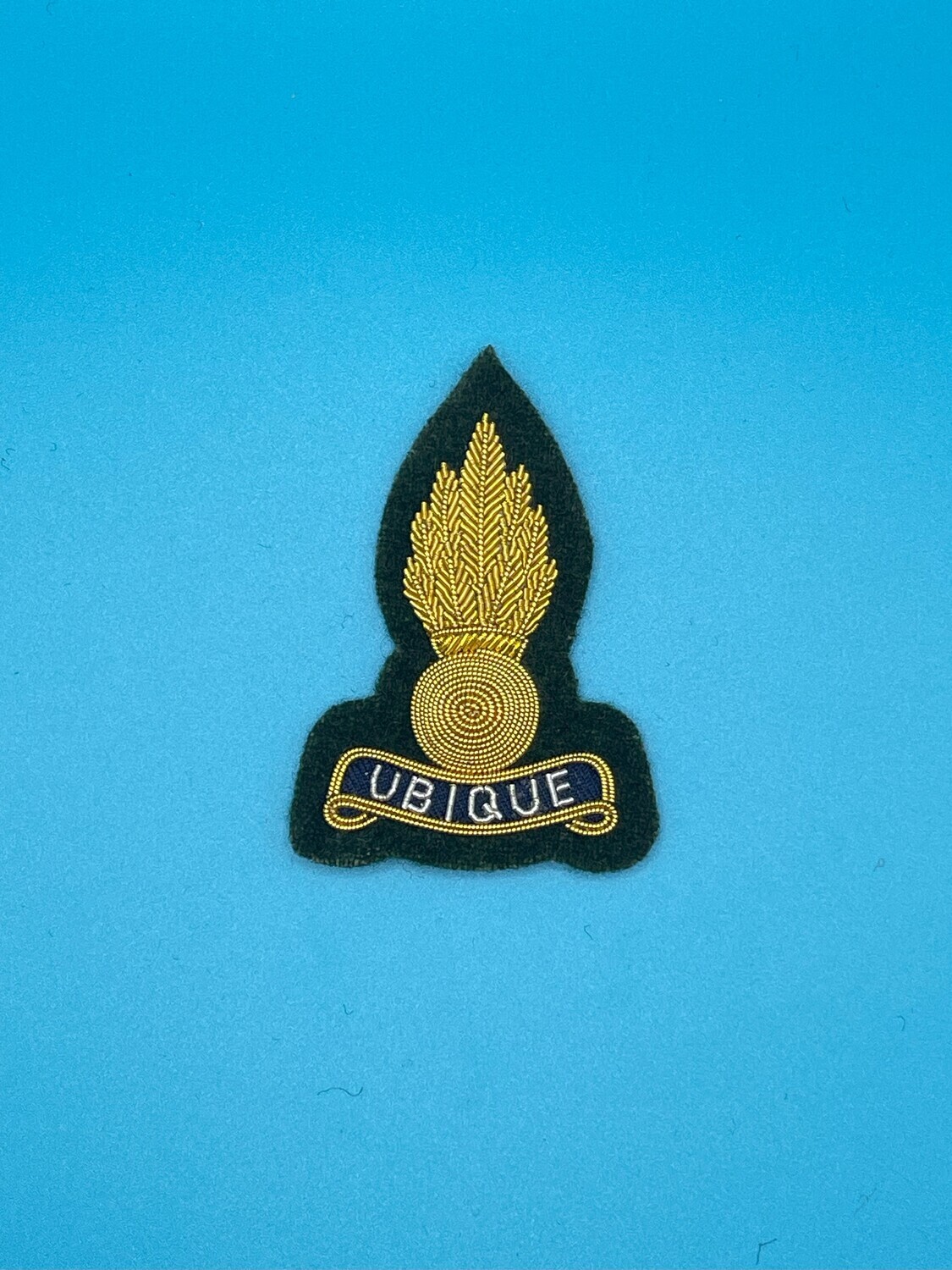 Green / Commando Royal Engineer Officer Cap Badge