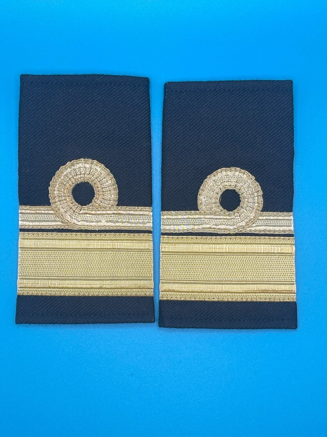 Royal Navy Rear Admiral Rank Slides - Gold Facing Pair