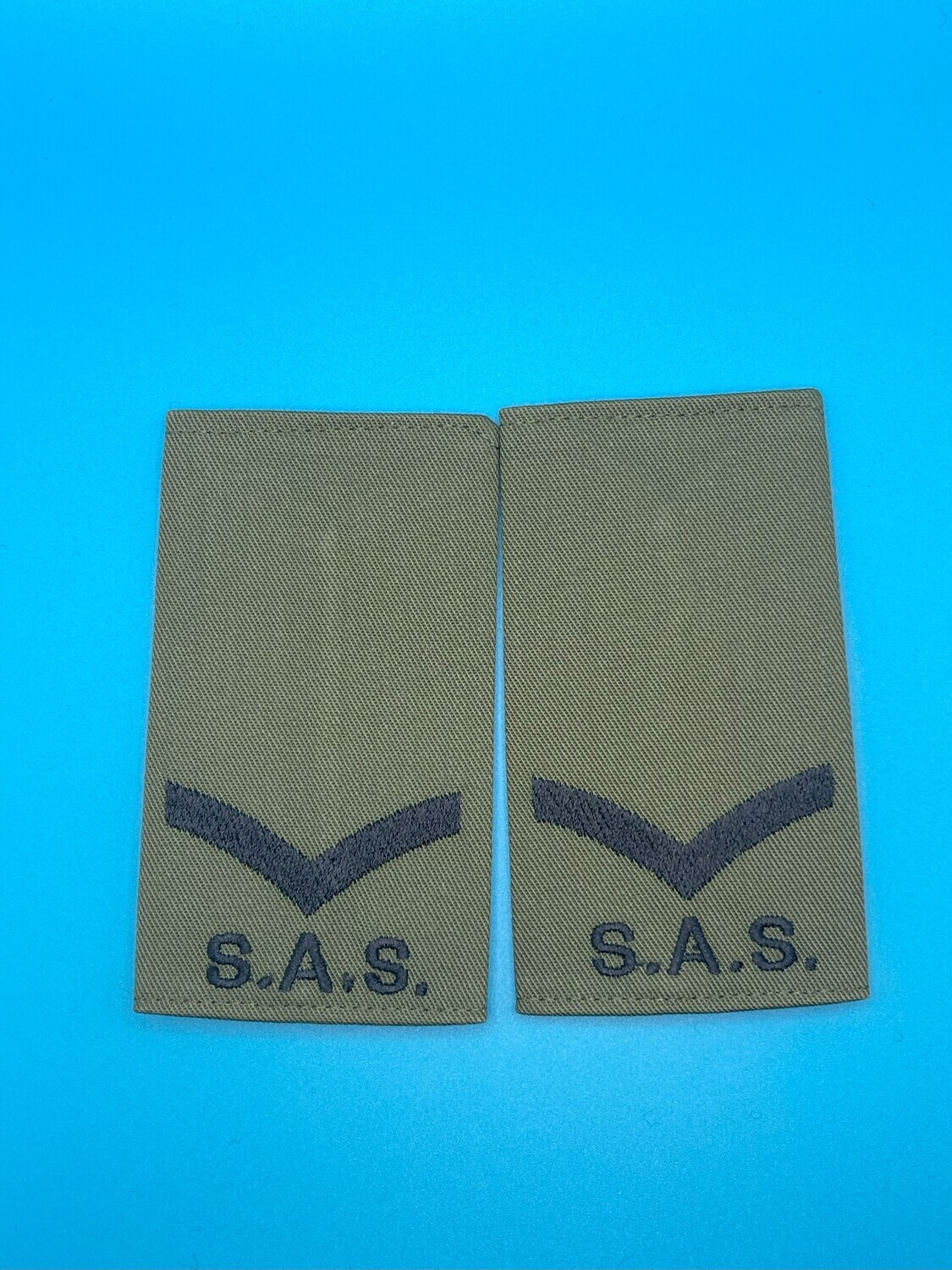 Special Air Service SAS Rank Slides Olive Green - Lance Corporal LCpl