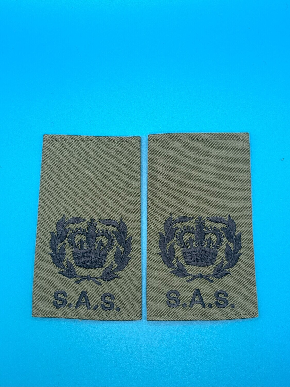 Special Air Service SAS Rank Slides Olive Green - Warrant Officer Class 2 (WO2) RQMS