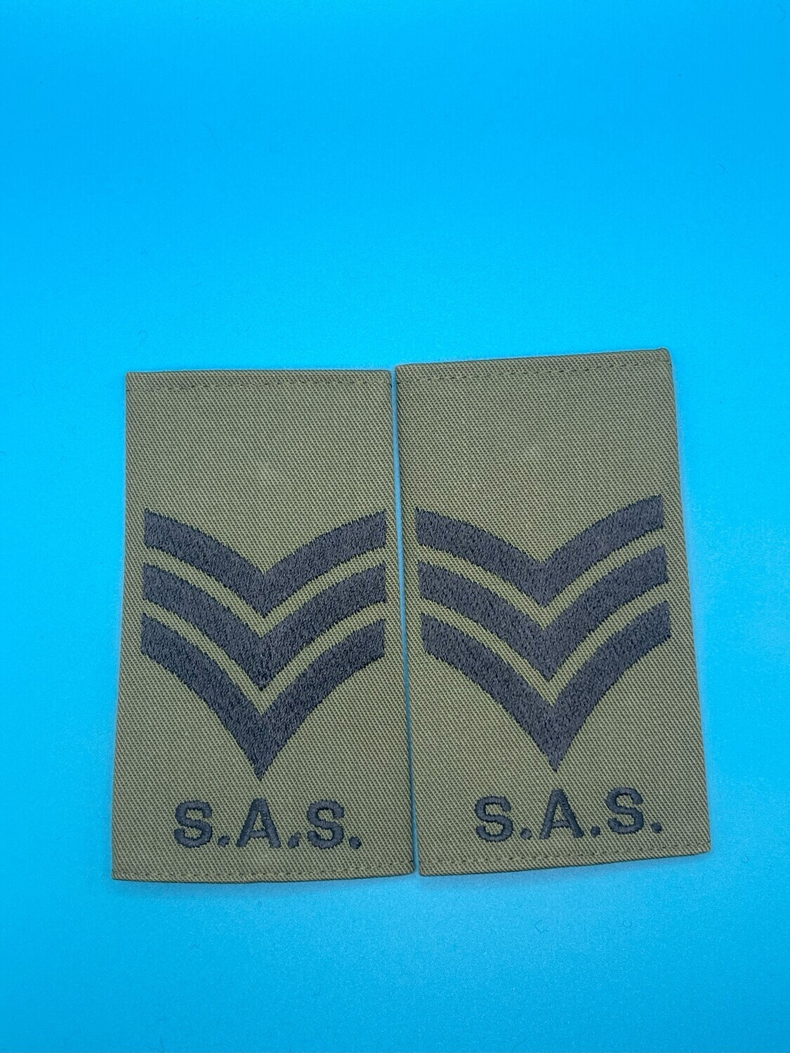 Special Air Service SAS Rank Slides Olive Green - Sergeant Sgt