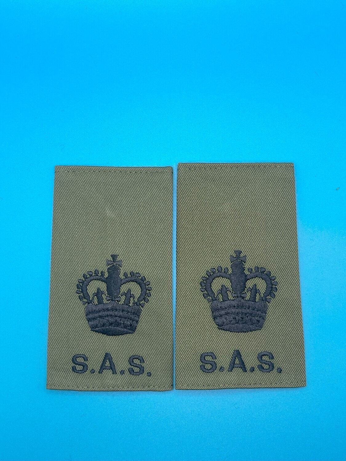 Special Air Service SAS Rank Slides Olive Green - Warrant Officer Class 2 (WO2) Sergeant Major