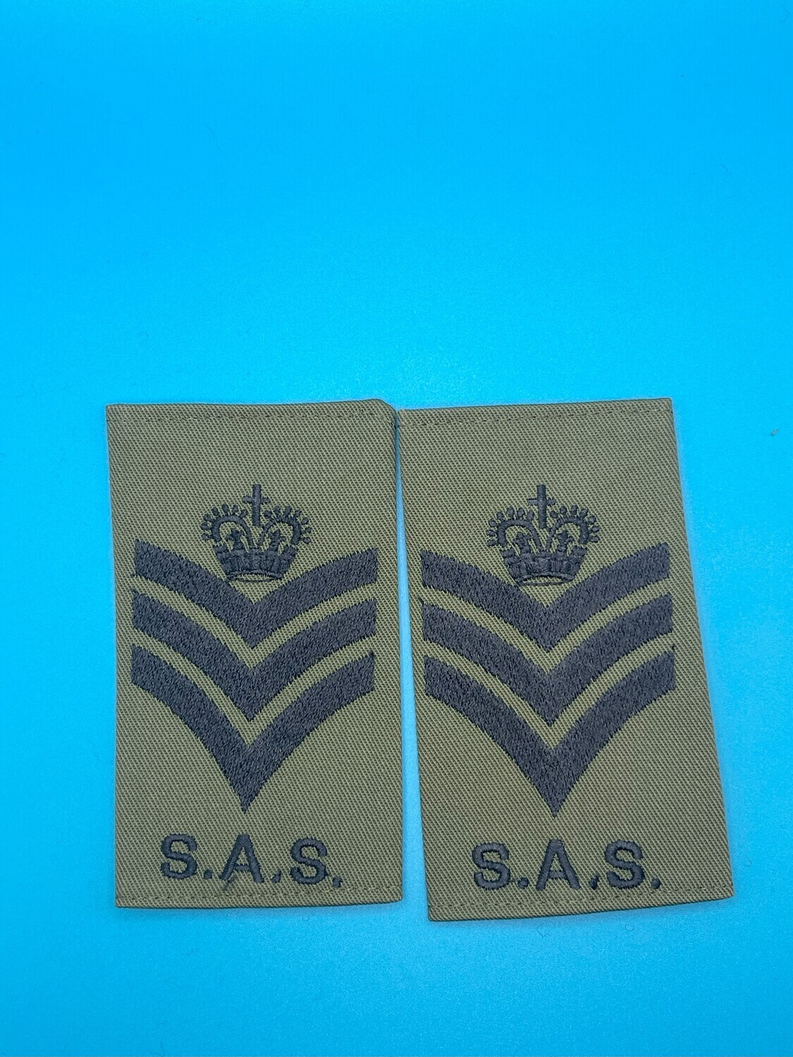 Special Air Service SAS Rank Slides Olive Green - Staff Sergeant SSgt