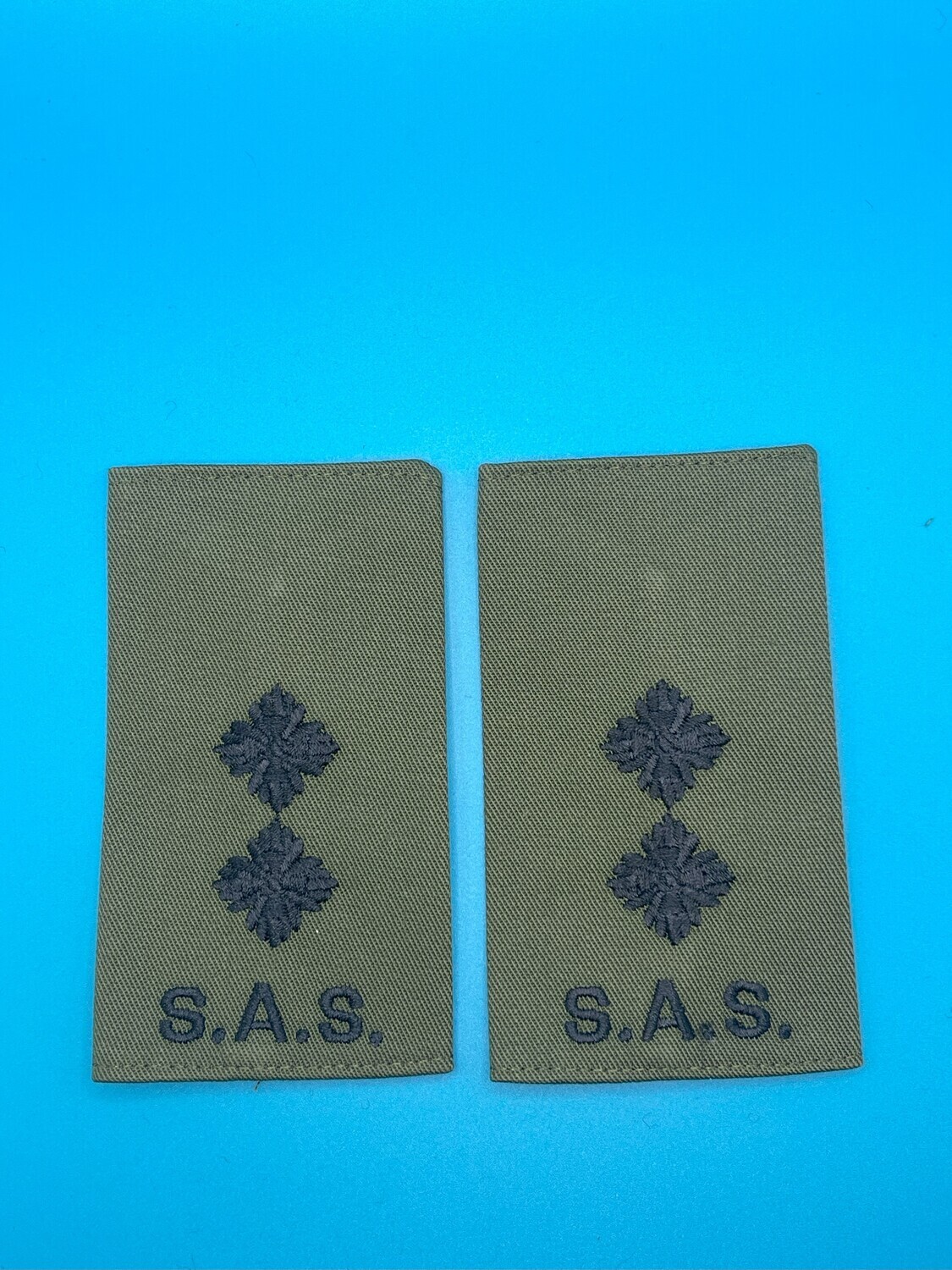 Special Air Service SAS Rank Slides Olive Green - Lieutenant Lt