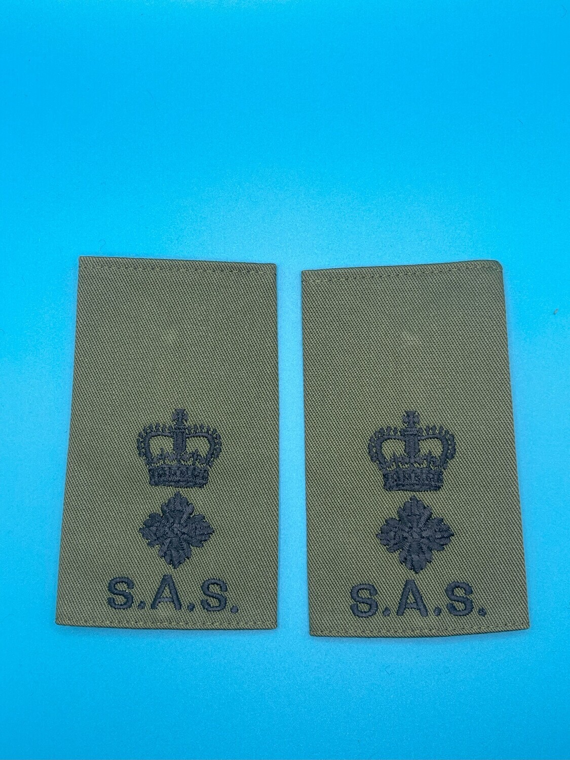 Special Air Service SAS Rank Slides Olive Green - Lieutenant Colonel Lt Col