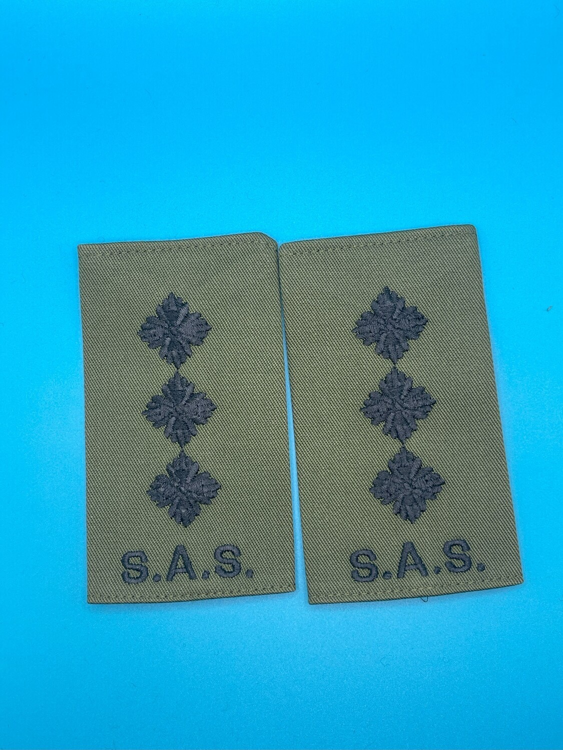 Special Air Service SAS Rank Slides Olive Green - Captain Capt
