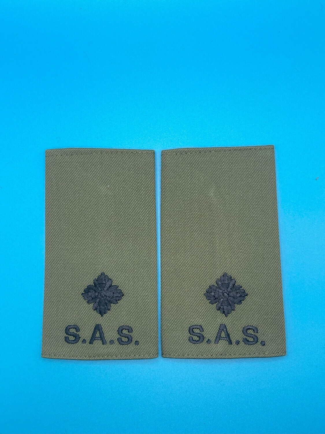 Special Air Service SAS Rank Slides Olive Green - Second Lieutenant 2Lt