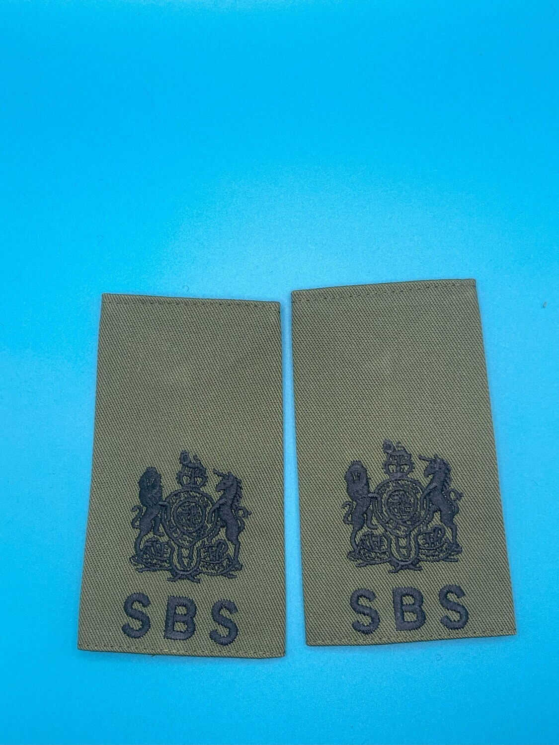 Special Boat Service SBS Rank Slides Olive Green - Warrant Officer Class One (WO1) RSM