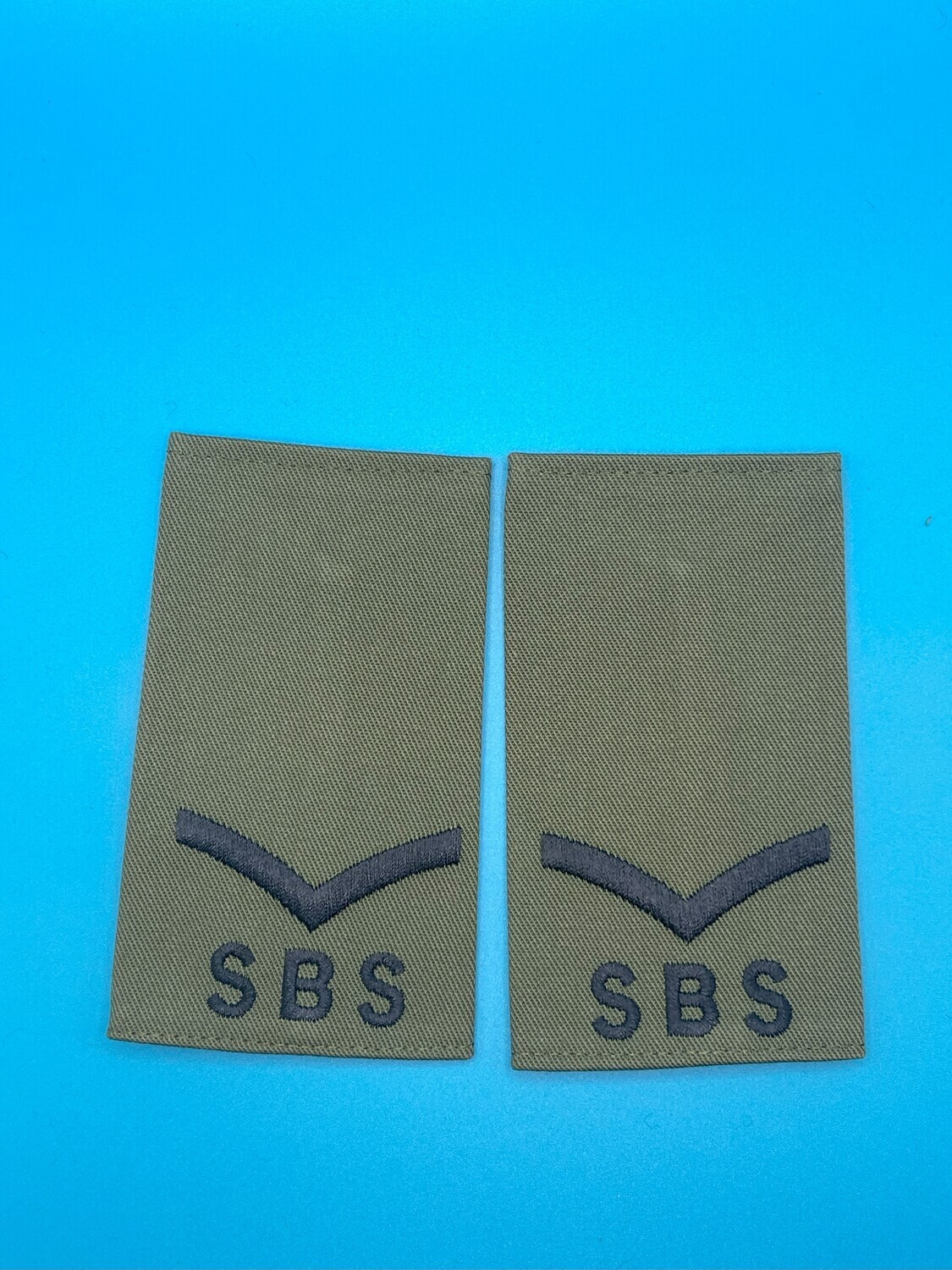 Special Boat Service SBS Rank Slides Olive Green - Lance Corporal LCpl
