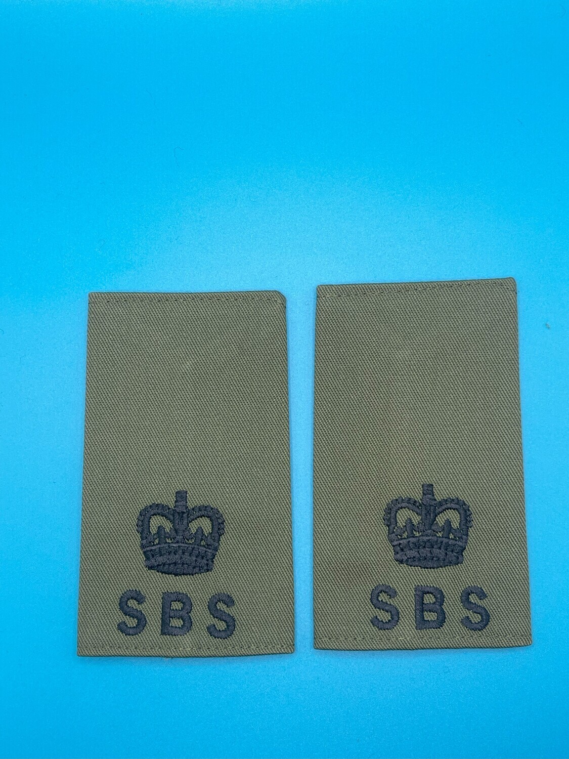 Special Boat Service SBS Rank Slides Olive Green - Major Maj