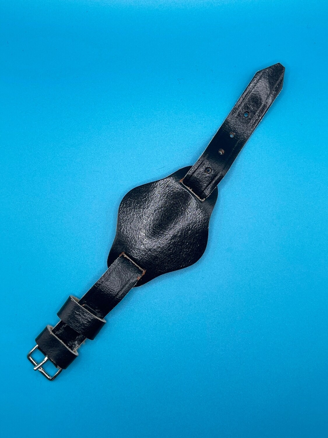 Leather Warrant Officer Wrist Band - Black - SMALL - Ladies or Cadets