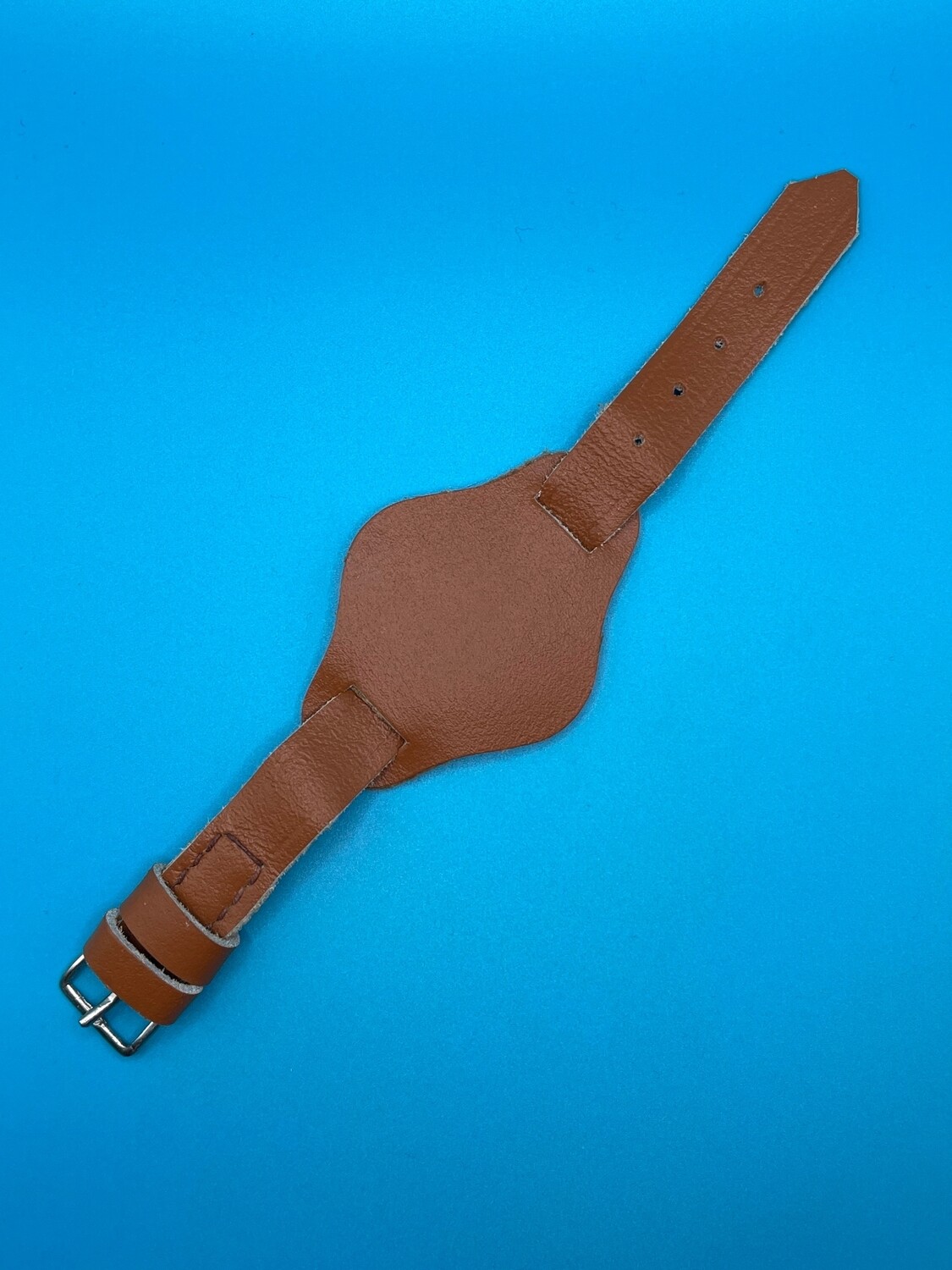 Leather Warrant Officer Wrist Band - Brown - SMALL - Ladies or Cadets