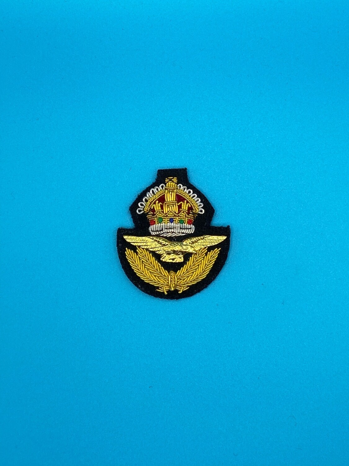 CIIIR Royal Air Force RAF Officer Beret Badge - King Charles Crown