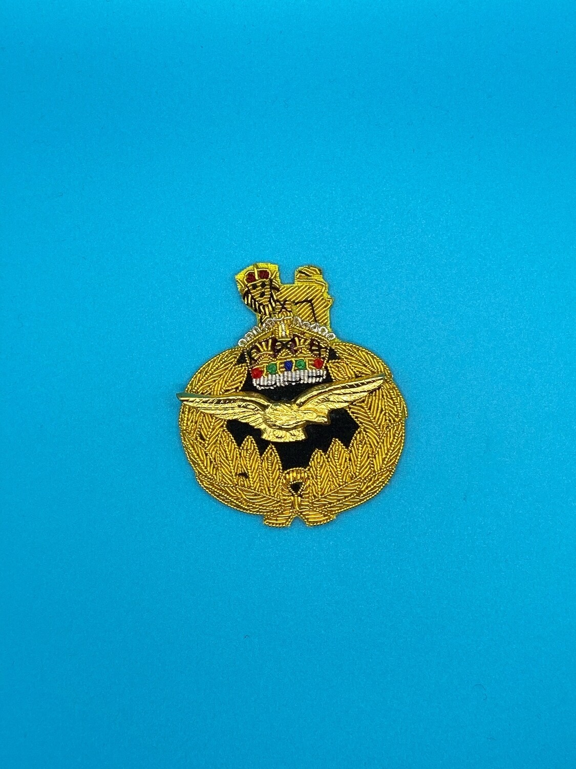 CIIIR Royal Air Force RAF Air Officer Cap Badge - King Charles Crown