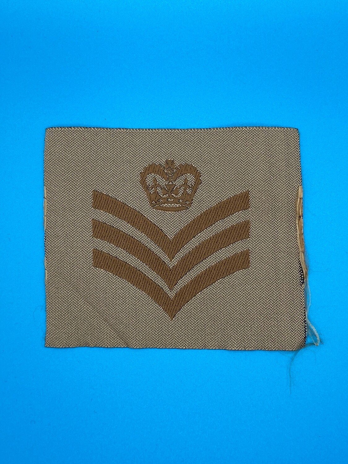 Woven Staff Sergeant Rank Patch - Desert SSgt CSgt CSjt