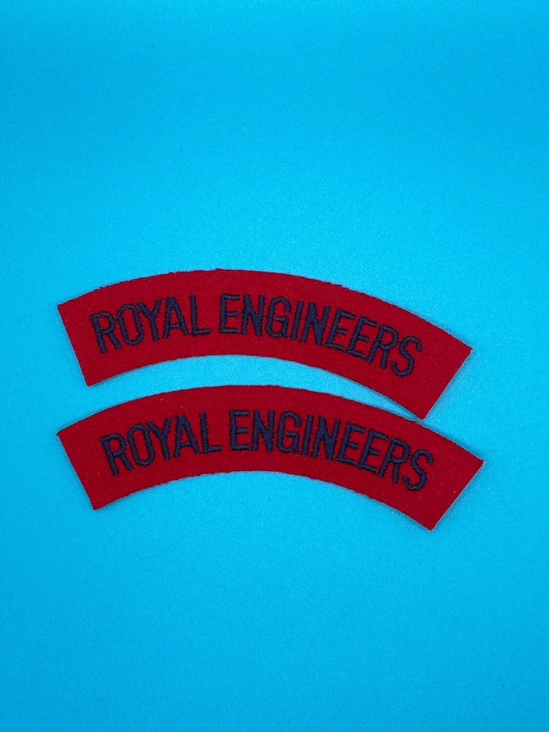 Royal Engineers Shoulder Title - Red (Single)