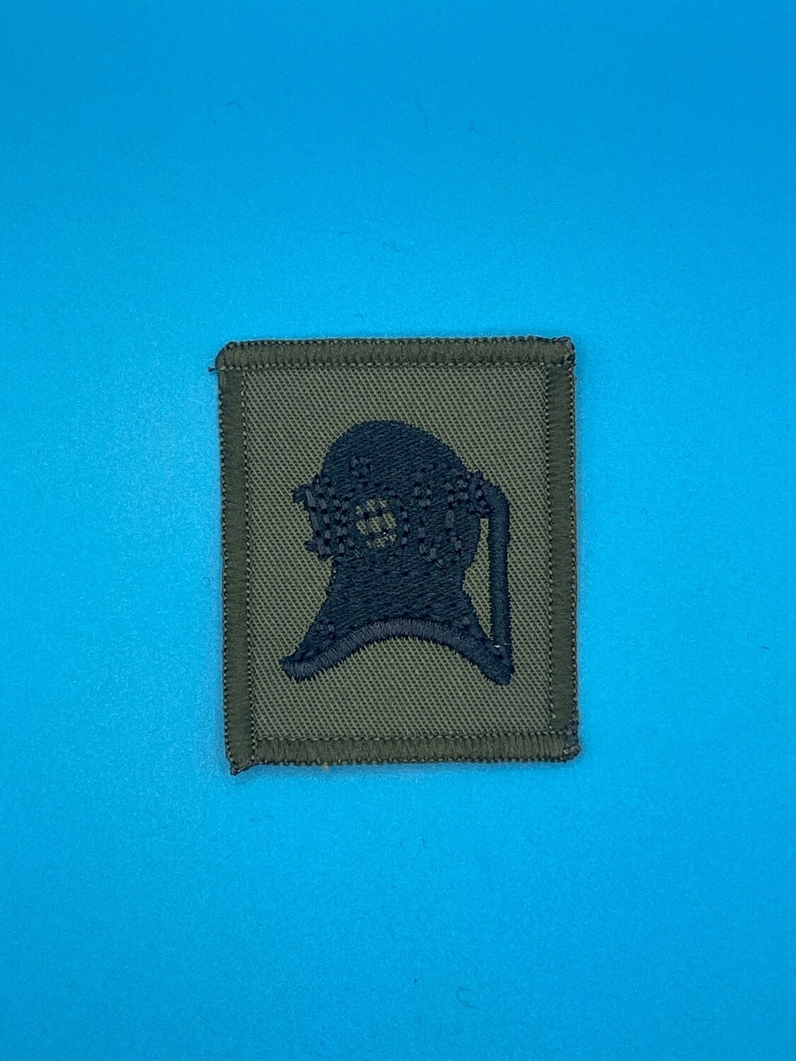 Royal Engineer Diver Badge - Black on Olive Green OG