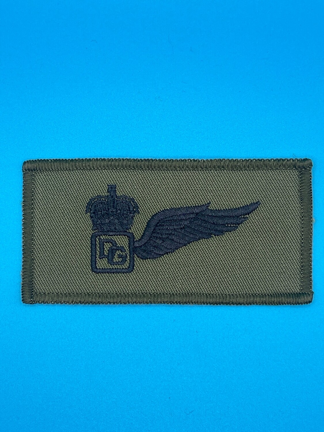Army Air Corps AAC Door Gunner Half-wing Brevet Badge OG Olive Green