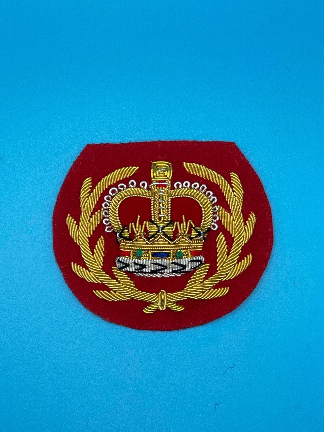 Rank Badge - No1 Dress - Warrant Officer Class Two WO2 Crown and Wreath Red