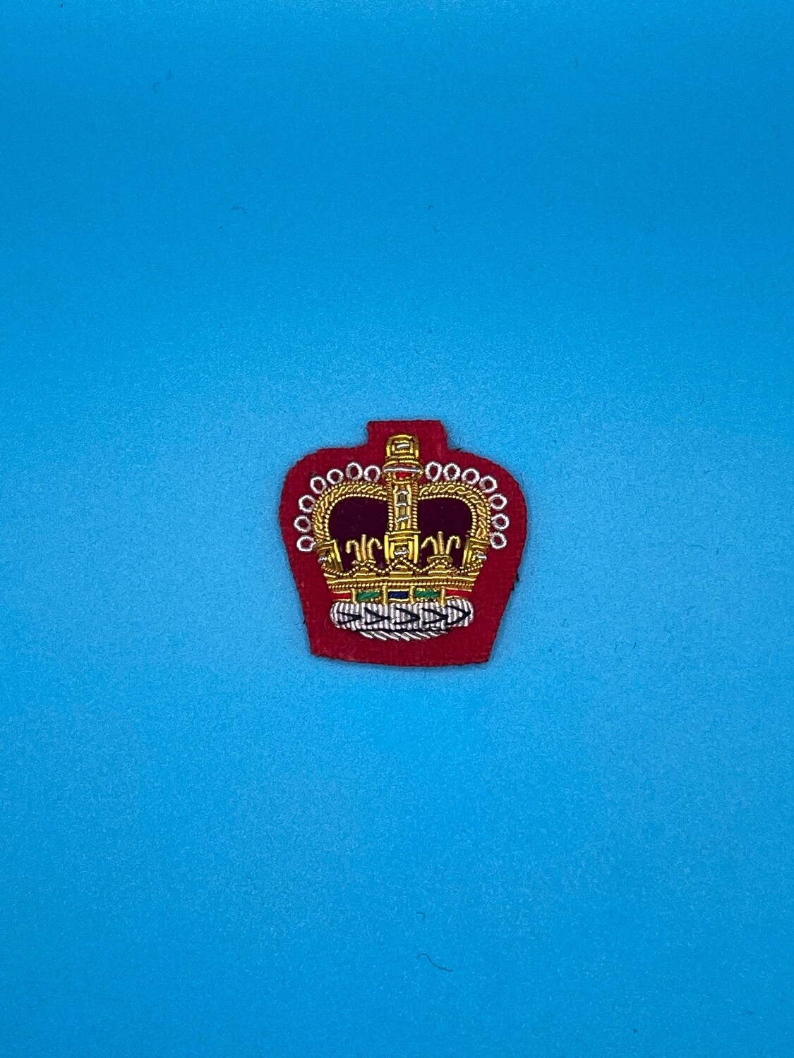 Rank Badge - Mess Dress - Staff Sergeant Colour SSgt CSgt Crown Red