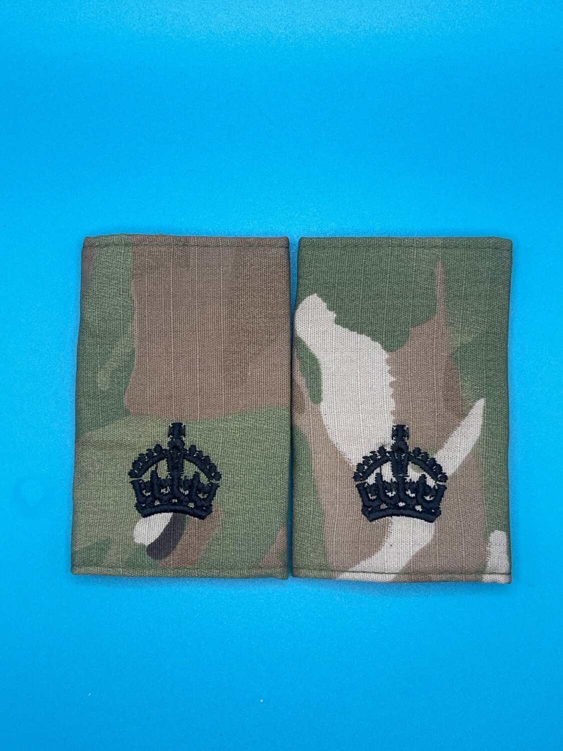 CIIIR MTP Rank Slides - Major Maj - Black Embroidery