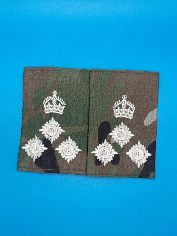 CIIIR MTP Rank Slides - Brigadier Brig - Gold Embroidery