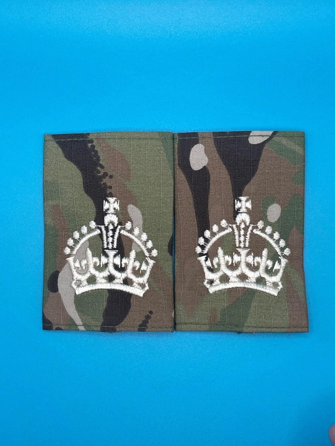 CIIIR MTP Rank Slides - Warrant Officer Class Two WO2 CSM SSM - Gold Embroidery