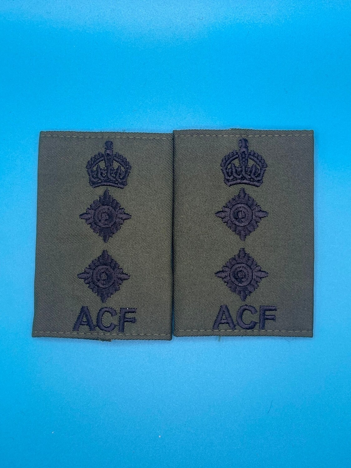 CIIIR Olive Green ACF Rank Slides - Colonel Col
