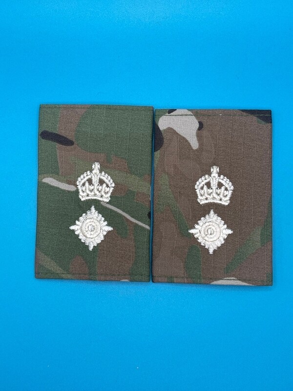 CIIIR MTP Rank Slides - Lieutenant Colonel Lt Col - Gold Embroidery