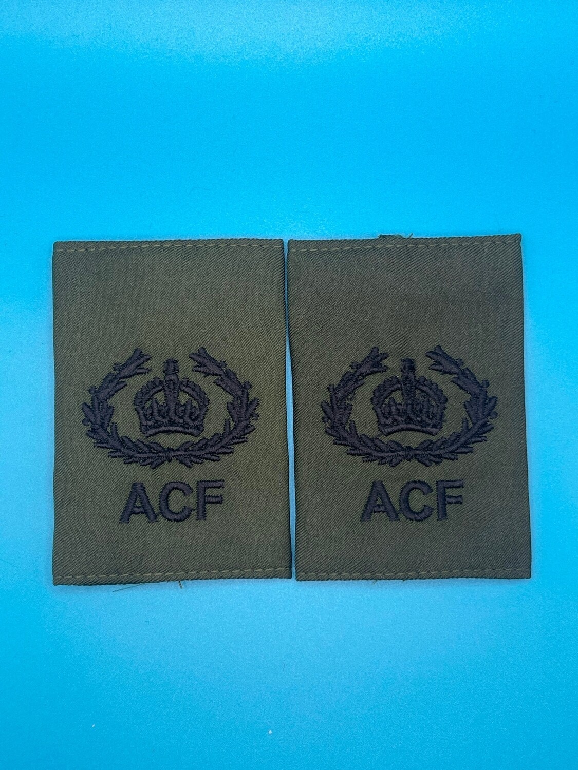 CIIIR Olive Green ACF Rank Slides - Sergeant Major Instructor QMSI RQMS TQMS WO2