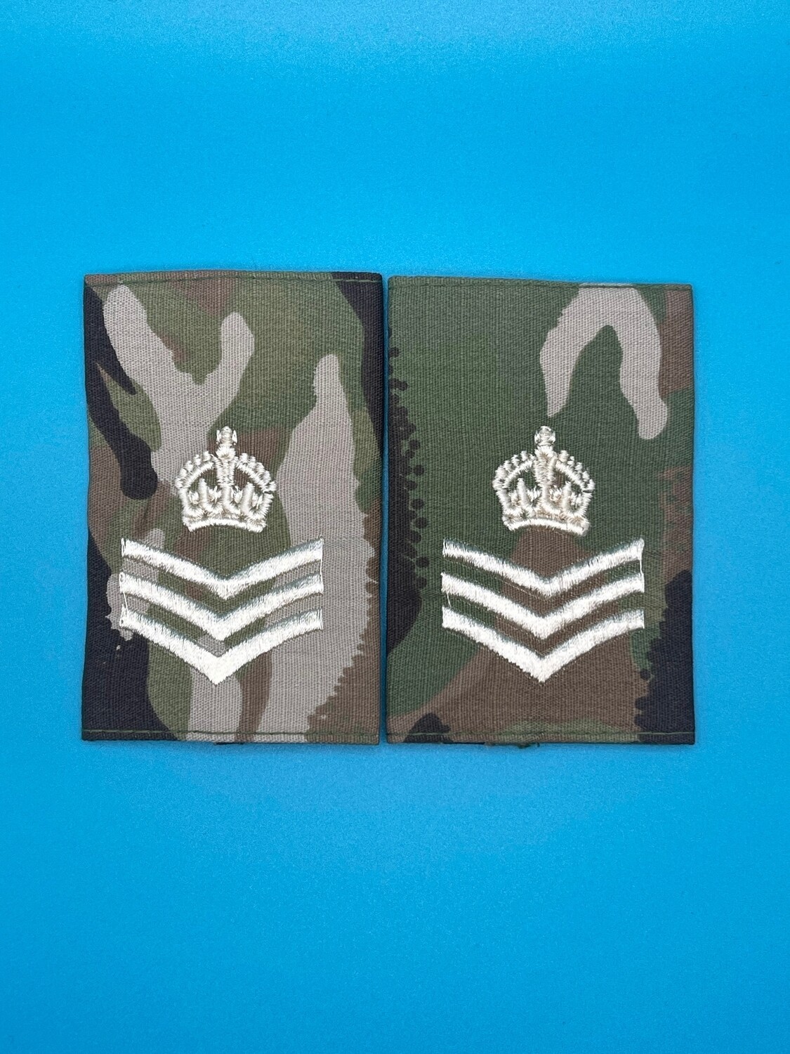 CIIIR MTP Rank Slides - Staff Sergeant SSgt CSgt CSjt - Gold Embroidery
