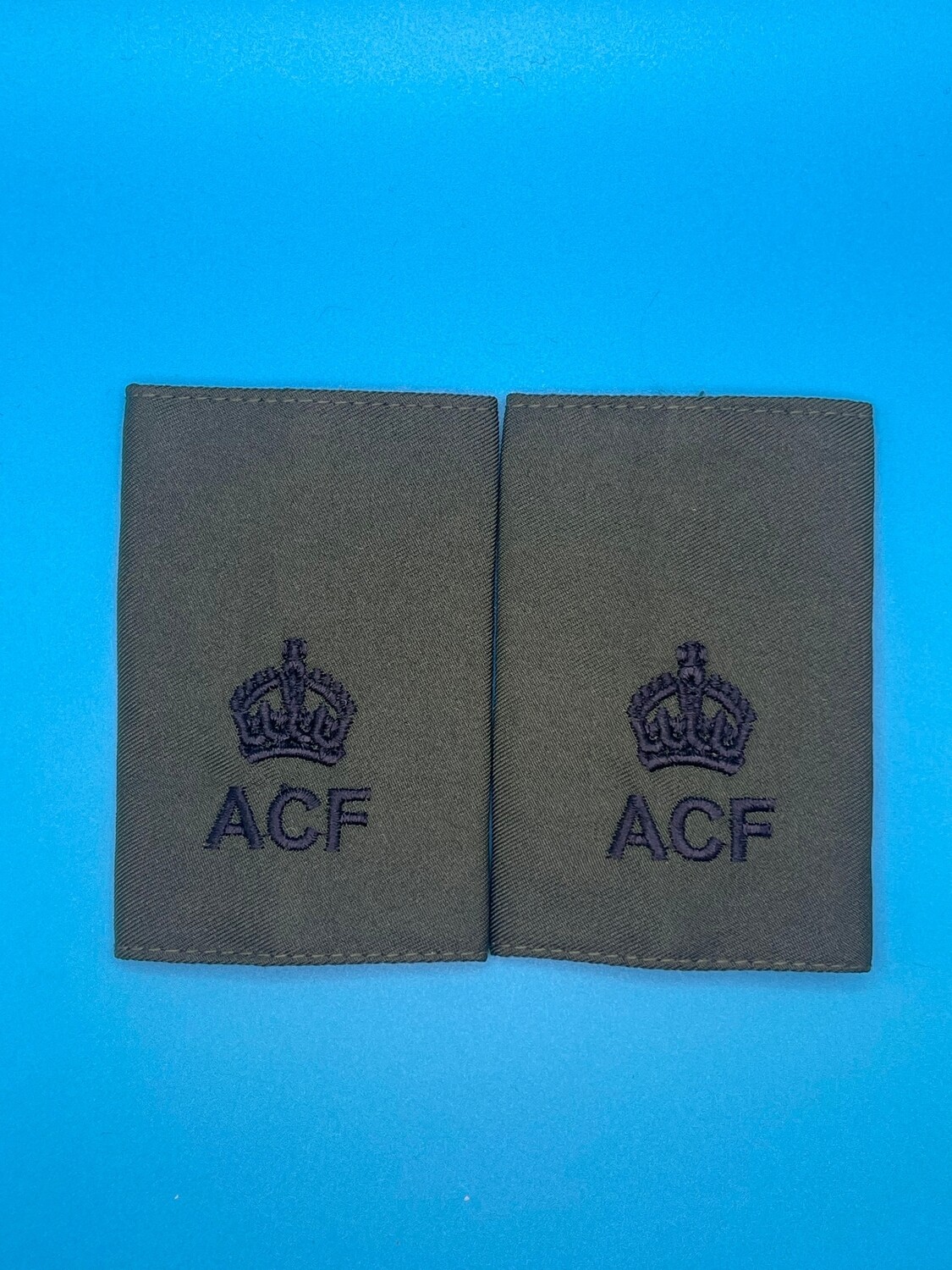 CIIIR Olive Green ACF Rank Slides - Major Maj