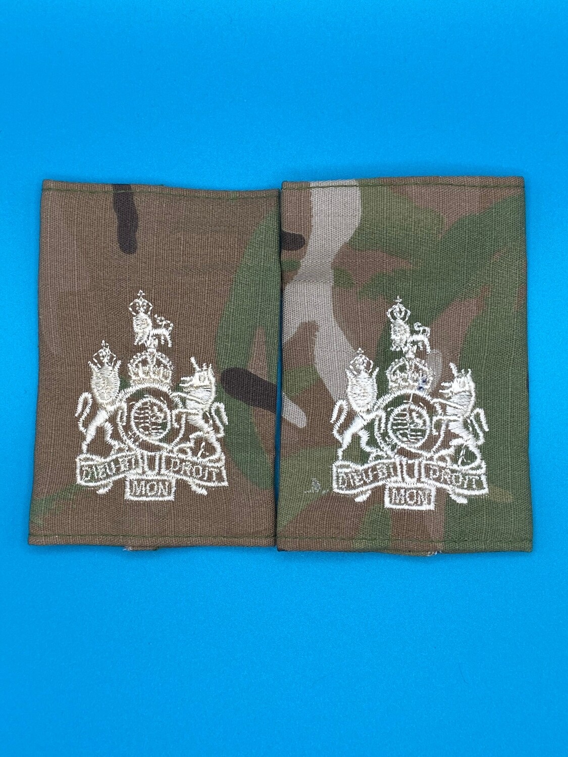 CIIIR MTP Rank Slides - Warrant Officer Class One WO1 RSM SMI - Gold Embroidery