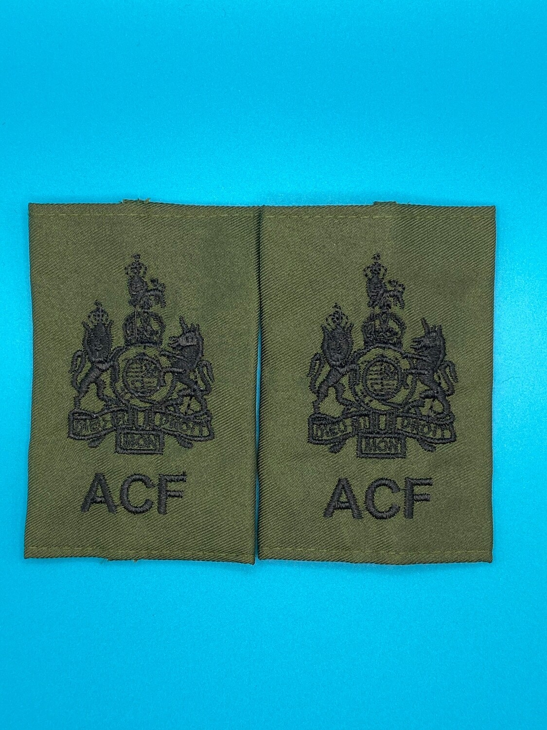 CIIIR Olive Green ACF Rank Slides - Regimental Sergeant Major Instructor RSMI RSM WO1