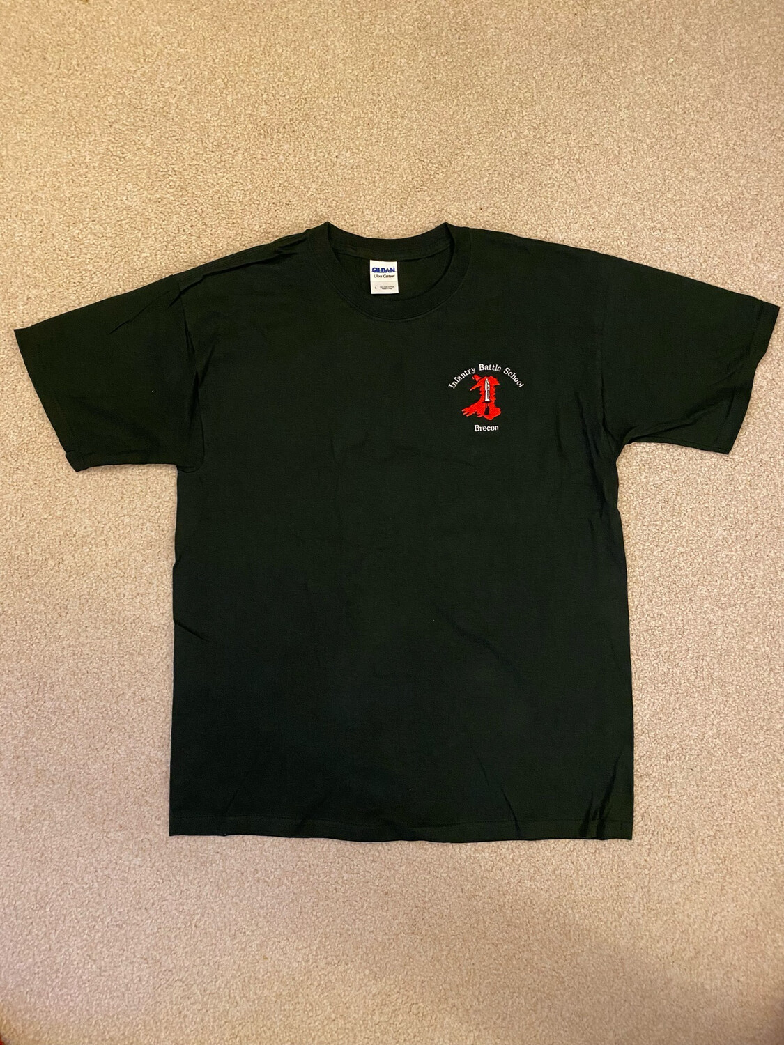Infantry Battle School Brecon T-shirt Green Cotton