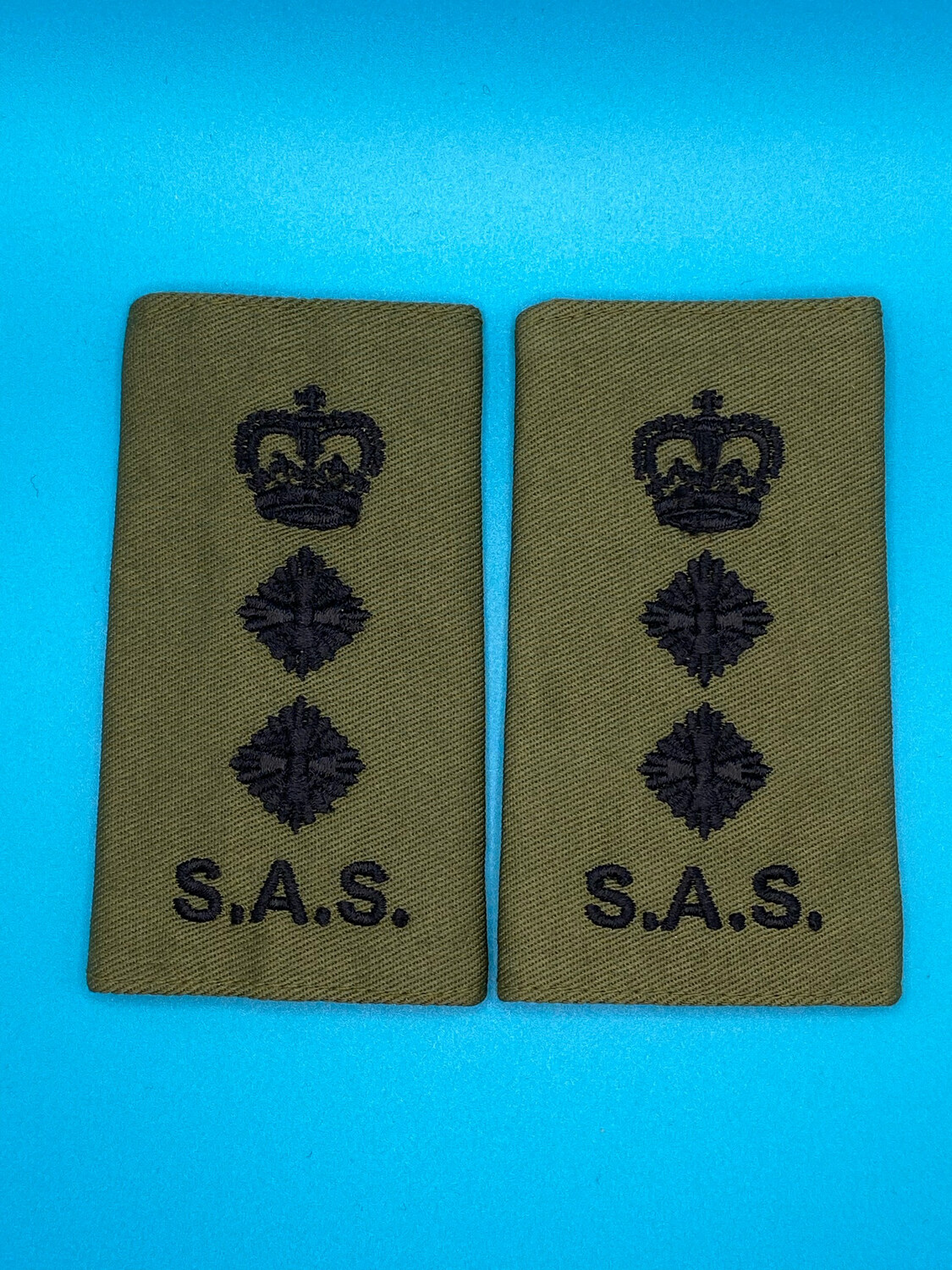 Special Air Service SAS Rank Slides Olive Green - Colonel Col