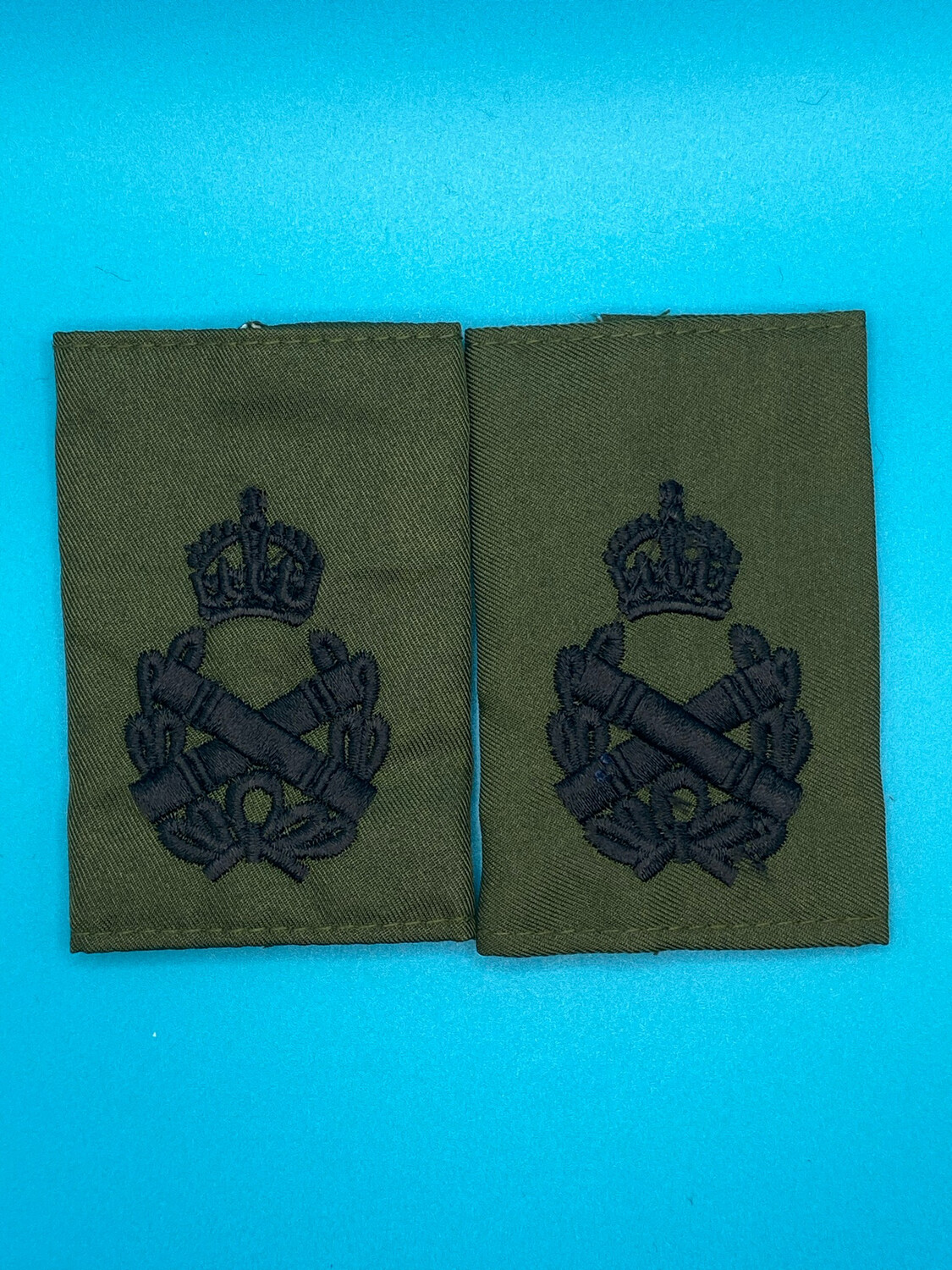 CIIIR Olive Green Rank Slides - Field Marshal - Black Embroidery