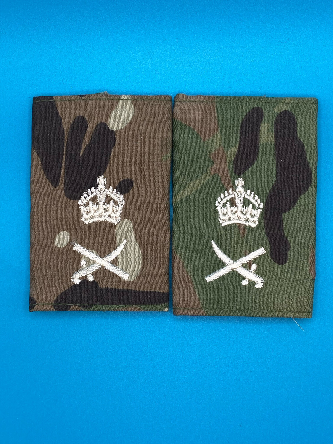 CIIIR MTP Rank Slides - Lieutenant General Lt Gen - Gold Embroidery