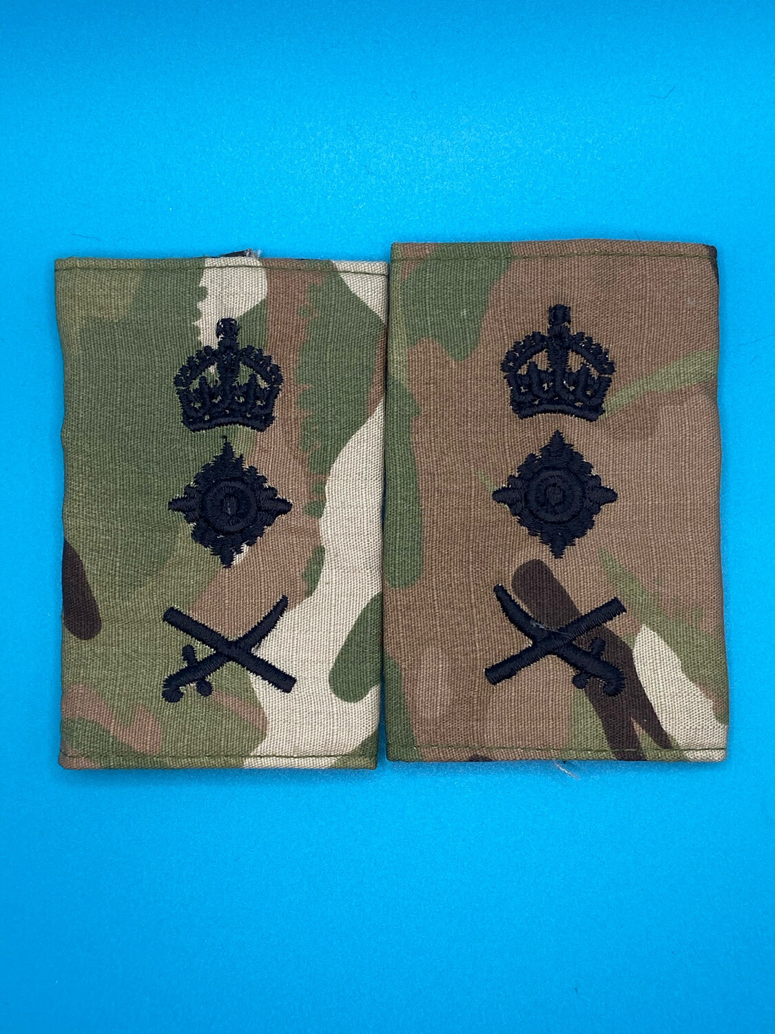 CIIIR MTP Rank Slides - General Gen - Black Embroidery