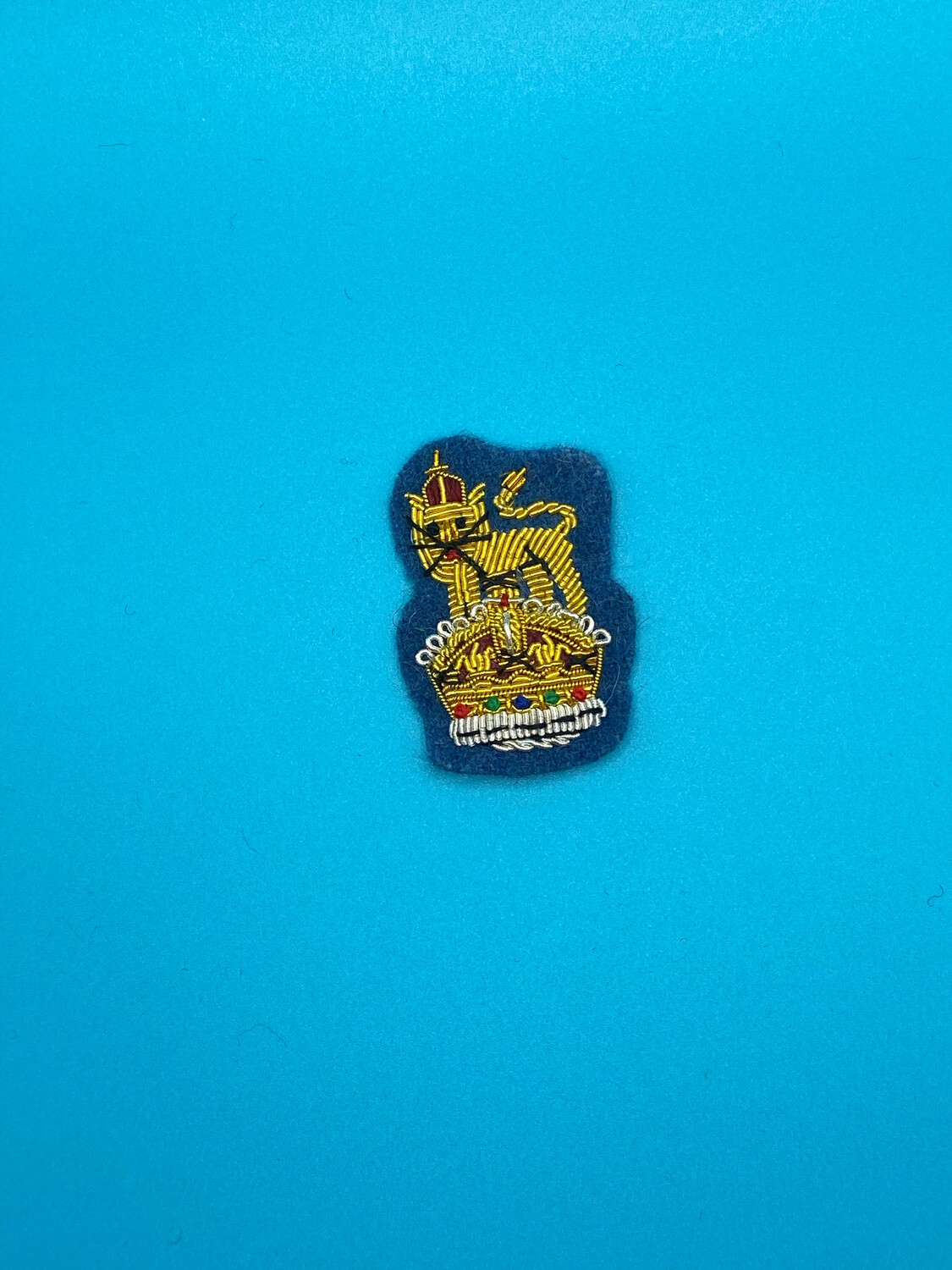 CIIIR King Charles III - General Staff Officer Cap Badge Colonel Brigadier Sky Blue