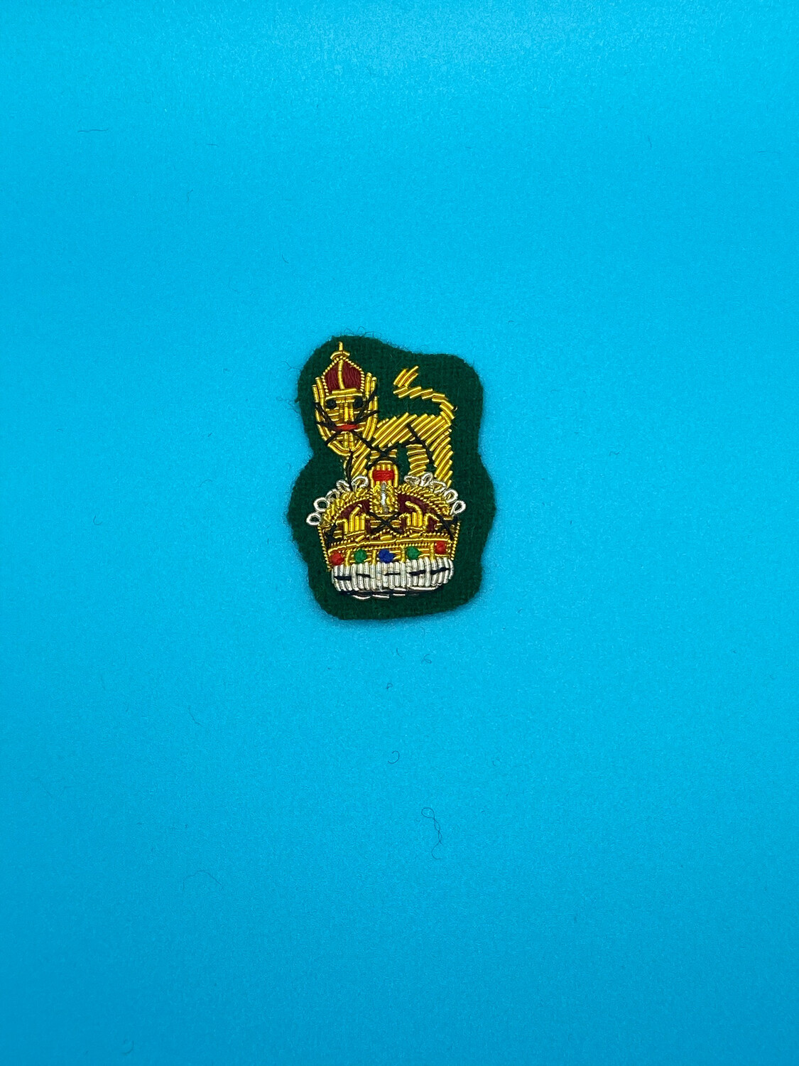 CIIIR King Charles III - General Staff Officer Cap Badge Colonel Brigadier Rifle Green