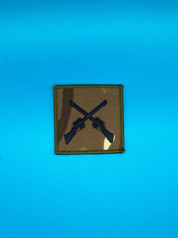 Army Marksman Skill-at-Arms SAA Badge - Black on MTP